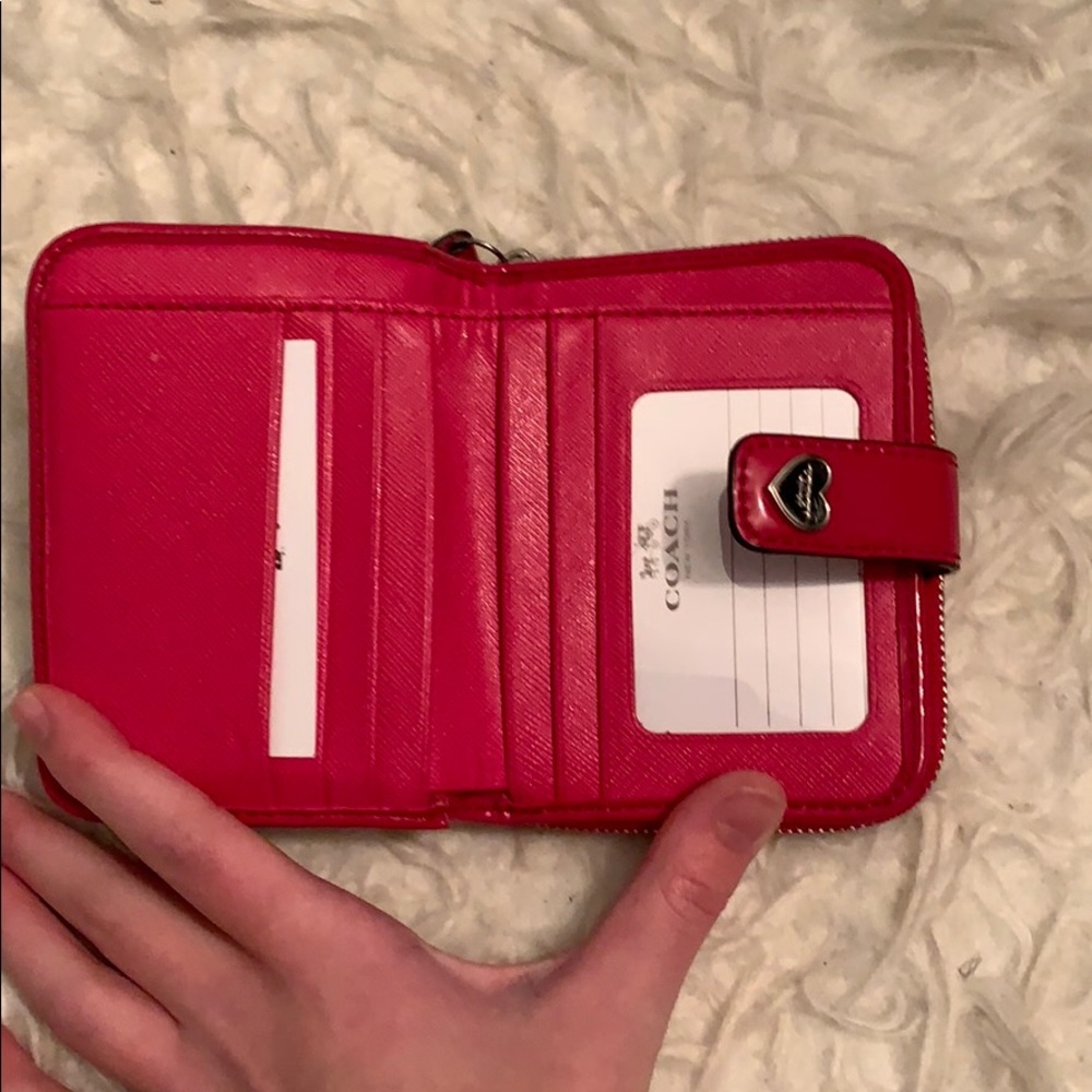 Pink Coach Wallet - Picture 2 of 3